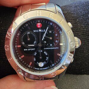 Womens Michele MW Sport Chronograph Swiss Watch. (A68)
